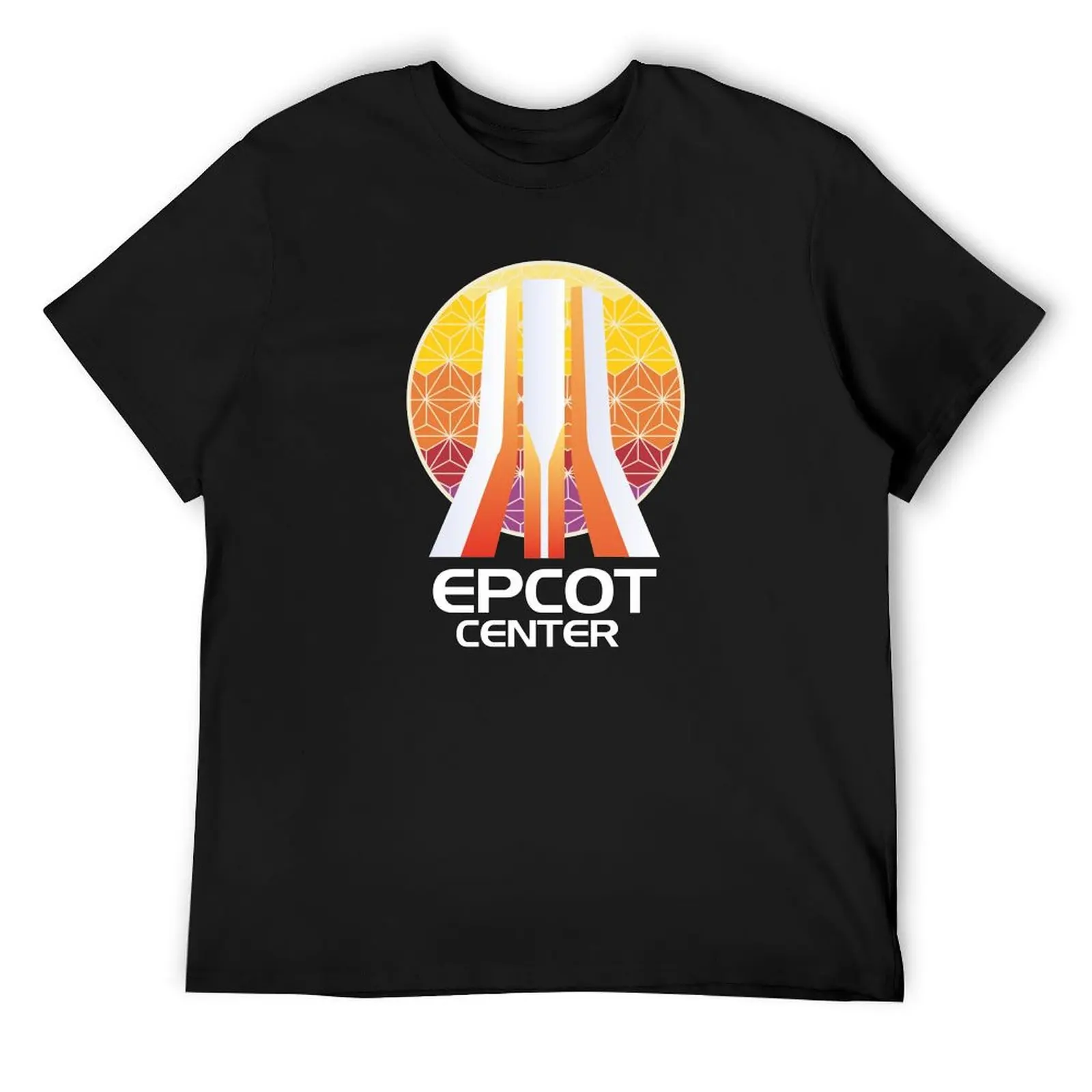 

EPCOT Center Entrance Fountain with Spaceship Earth in the Background T-Shirt summer 2025 cotton man t-shirts mens t shirt