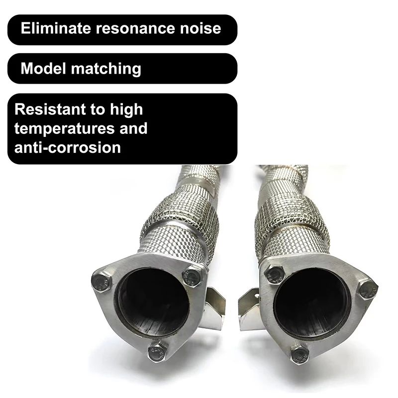 2016-2019 for Audi RS3 8V 2.5T exhaust manifold pipe non-catalytic downpipe SS304 exhaust system