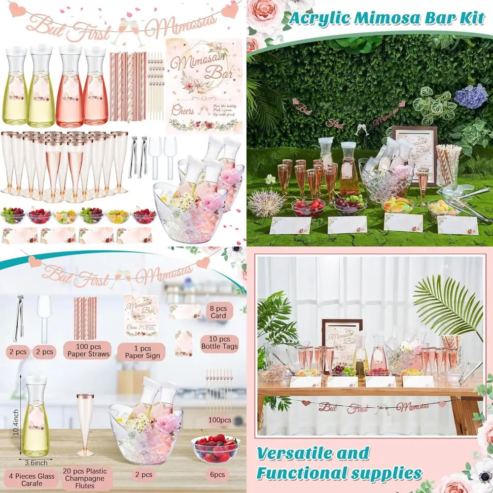 

Полный набор для бара из 237 предметов: акриловые ведерки, пластиковые стаканы, миски, одноразовые бокалы, трубочки, палочки для коктейлей и баннер.