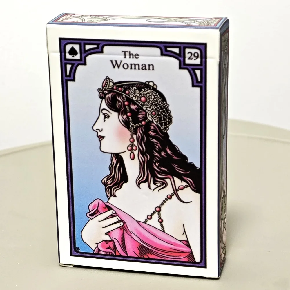 40 pezzi di carte The Burning Serpent Oracle basato sul sistema cartarmico Lenormand del 19 ° secolo 9*6cm