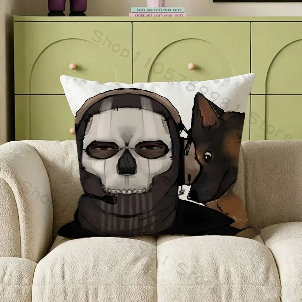 Funny Duty COD Cartoon Print Throw Pillow Cover Square Cushion Case for Living Room Bedroom Decor 6