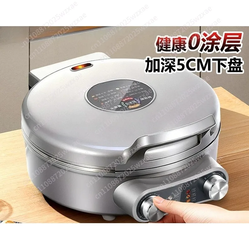 304 Stainless Steel Electric Pancake Maker Household Large Deep Size Non-Coating Multifunctional Electric Griddle Frying Pan
