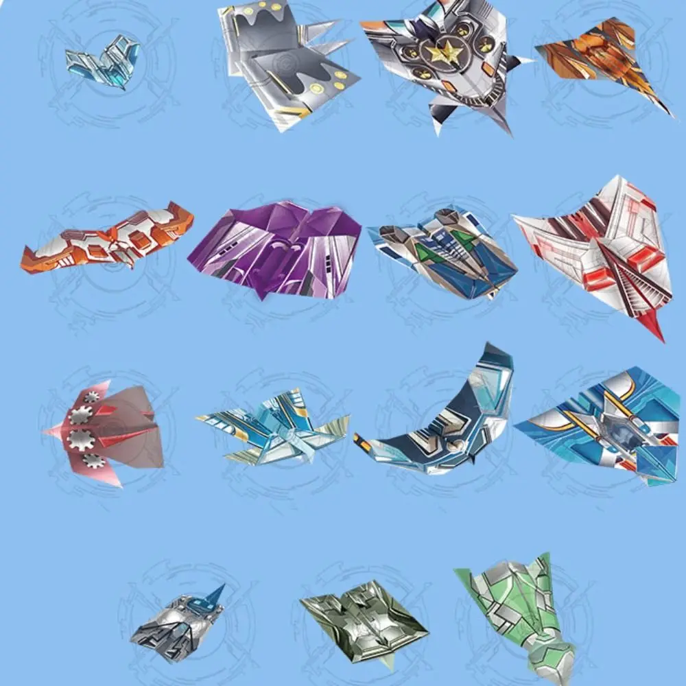 Papier handgemachte Flugzeug Origami Montessori Kunst Lernen Flugzeug Origami Set Cartoon 3D vielseitige Papier Flugzeug Spielzeug