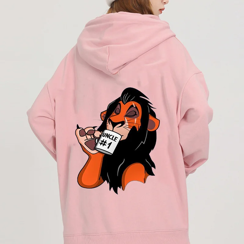 

Disney The Lion King Printed Hoodies Scar Lion King Street Sports and Leisure Student Couple Hoodies