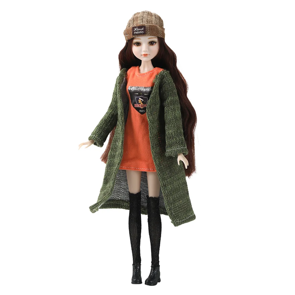 

New 1/6 Supermodel Doll Sweet Girl with Clothes Suit 32cm Dress Up Doll Toy