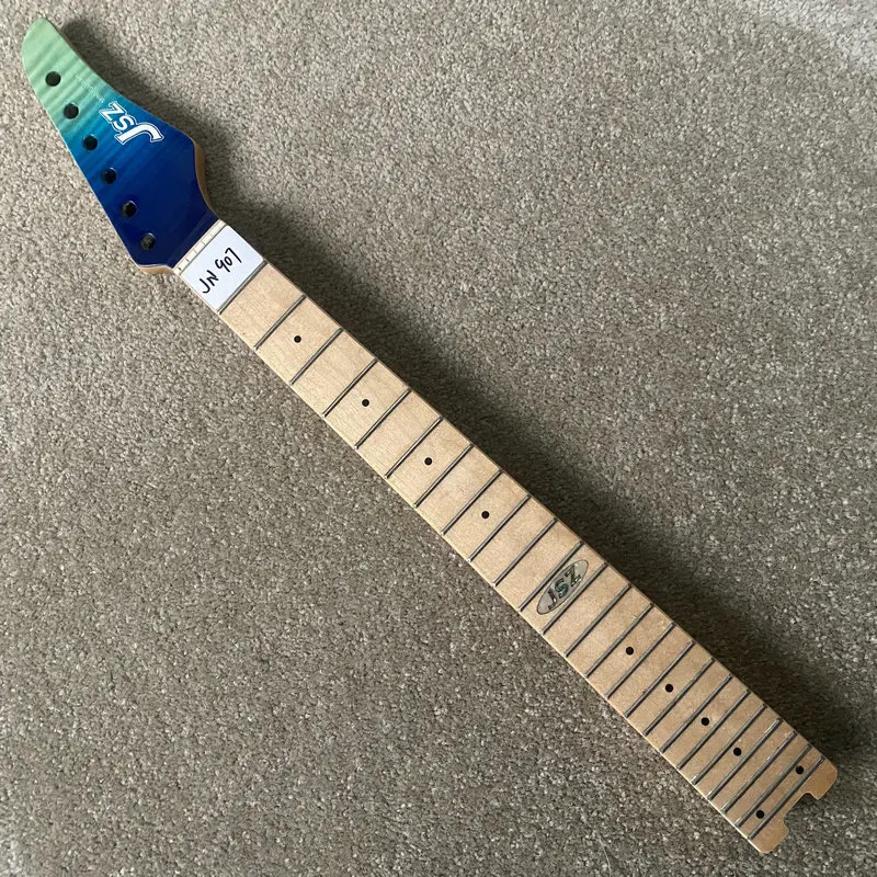 

JN907 Short Scales Length 24 Frets Mini Electric Guitar Neck Custom Order Semi Finishing for Replace and DIY