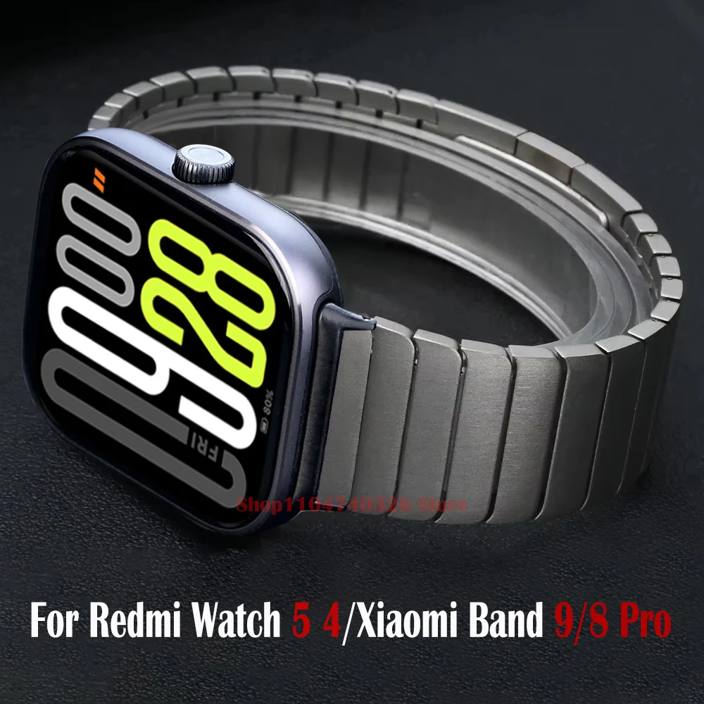 

Stianless Steel Strap For Redmi Watch 5 4 Metal Replacement Wristband Bracelet For Xiaomi Band 9 Pro/band 8 Pro Watchband Correa