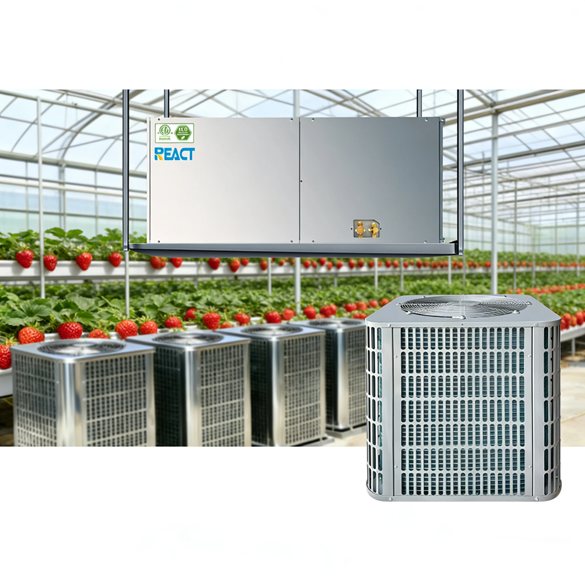 REACT DAC-60 America Canada Grow Room Air Handling Unit Air Conditioner R-410A Eco-Friendly 5 Ton Duct Type