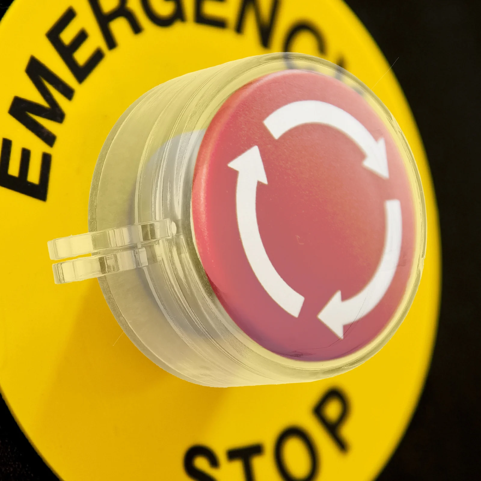 4Pcs Sturdy Emergency Button Cover Protective Clear Design Long Lasting for Machinery Elevator Garage Use Push Button Cover