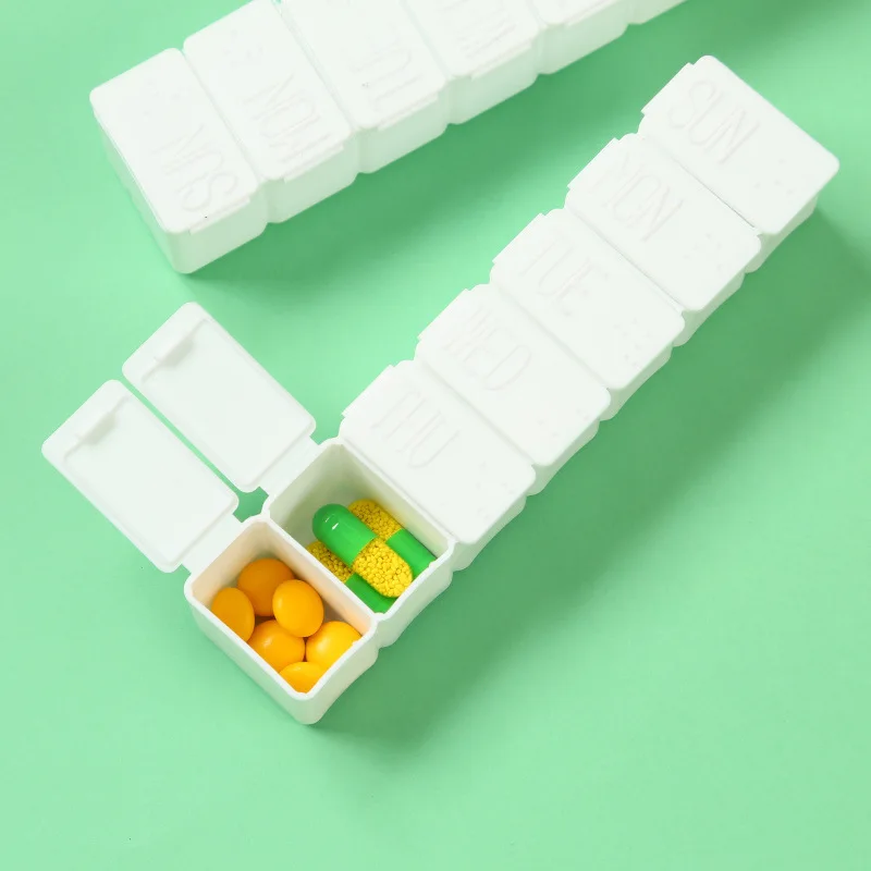 Wekelijkse Pillendoos Reismedicijn Opslag Pil Case Organizer Medicijncontainer Tablet Dispenser Plastic Onafhankelijk Rooster