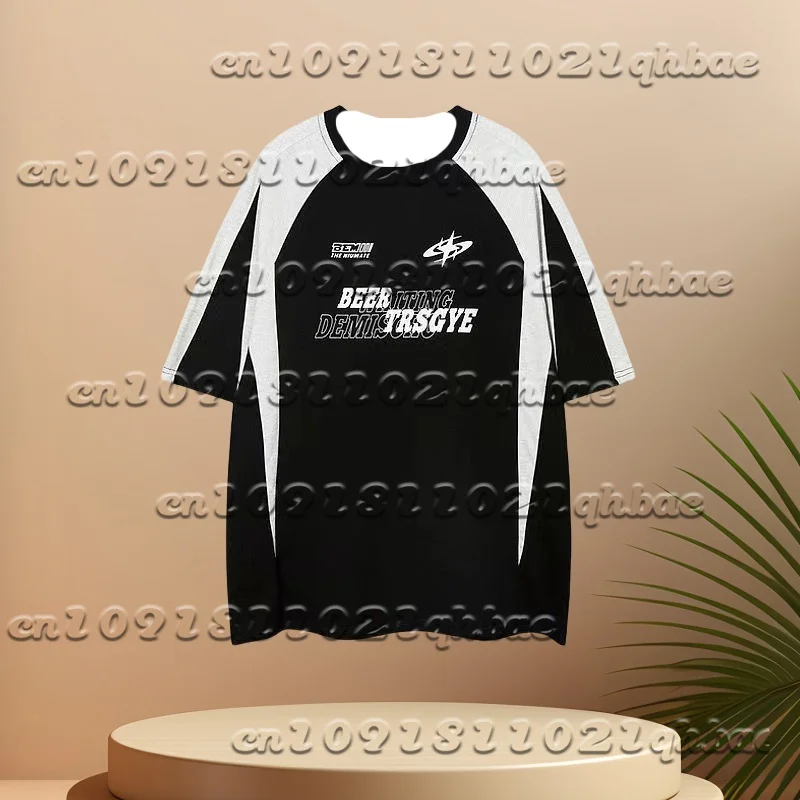 

25 Men's And Women's Motorcycle Casual Loose Short Sleeved T-Shirt Summer Breathable Quick Drying Printed Short Sleeved T-Shirt