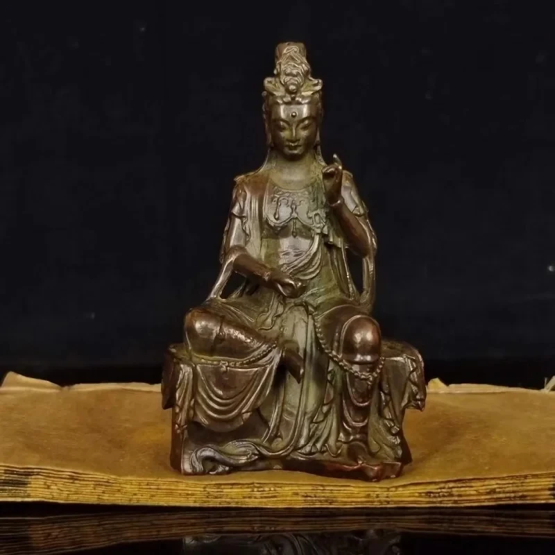 Antique Buddha Statue Collection Free Avalokitesvara Decoration Water and Moon Kuan-Yin Avalokitesvara Orna