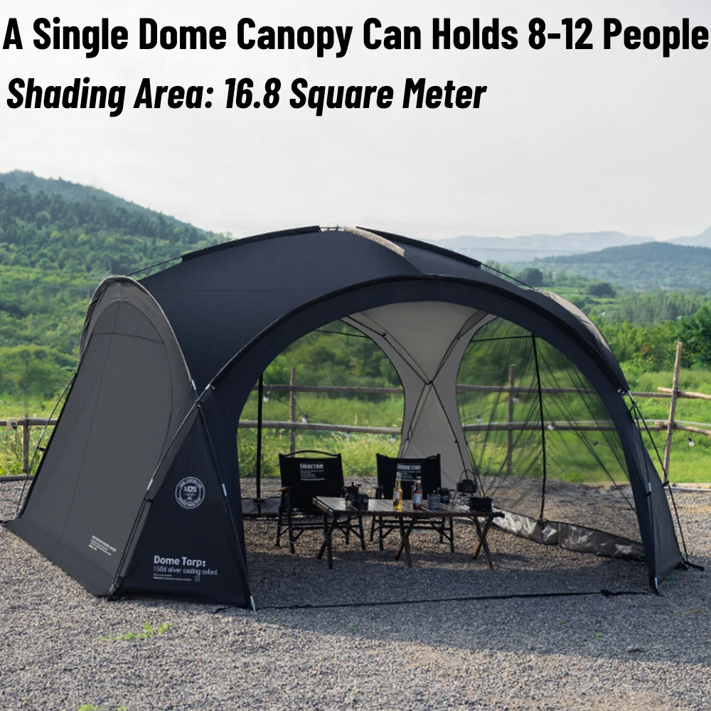 Toldo de cúpula para acampar, tienda de campaña para exteriores, refugio solar para playa, dosel PU3000MM, toldo para acampar a prueba de lluvia, tienda parasol, cúpula para patio trasero, Picnic