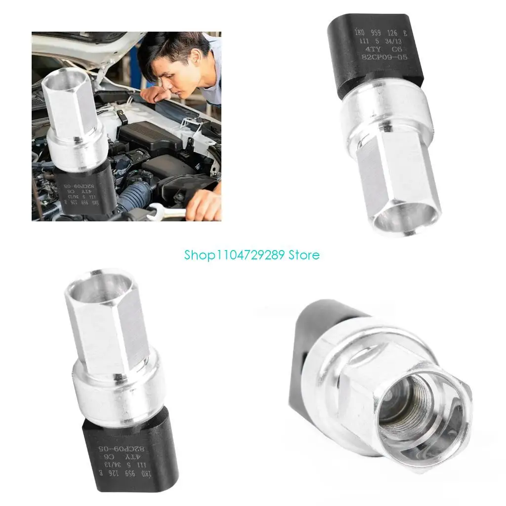 

D8KE Automotive Air Conditioning Pressure Switches High Durability Metal Construction Replacement Part 1K095926E 1J0959126A