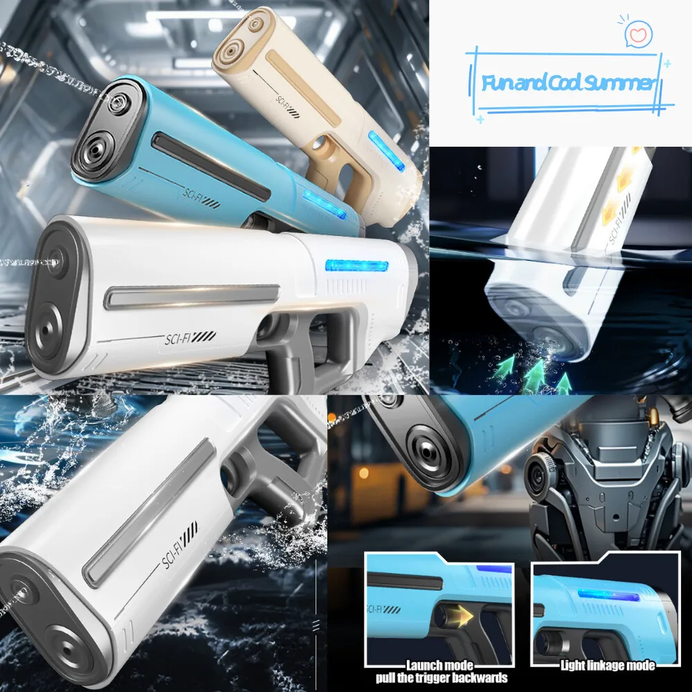 ปืนฉีดน้ําไฟฟ้าดูดซับน้ําอัตโนมัติ ความบันเทิงในสระว่ายน้ําชายหาดกลางแจ้ง ปืนฉีดน้ําสําหรับผู้ใหญ่และเด็ก