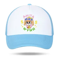 Anita Max Wynn Foam Trucker Hat Trendy Cute Mesh Snapback Cap Boy Girl Daily Sun Beach Fisherman Cap Female Summer Alter Ego Hat