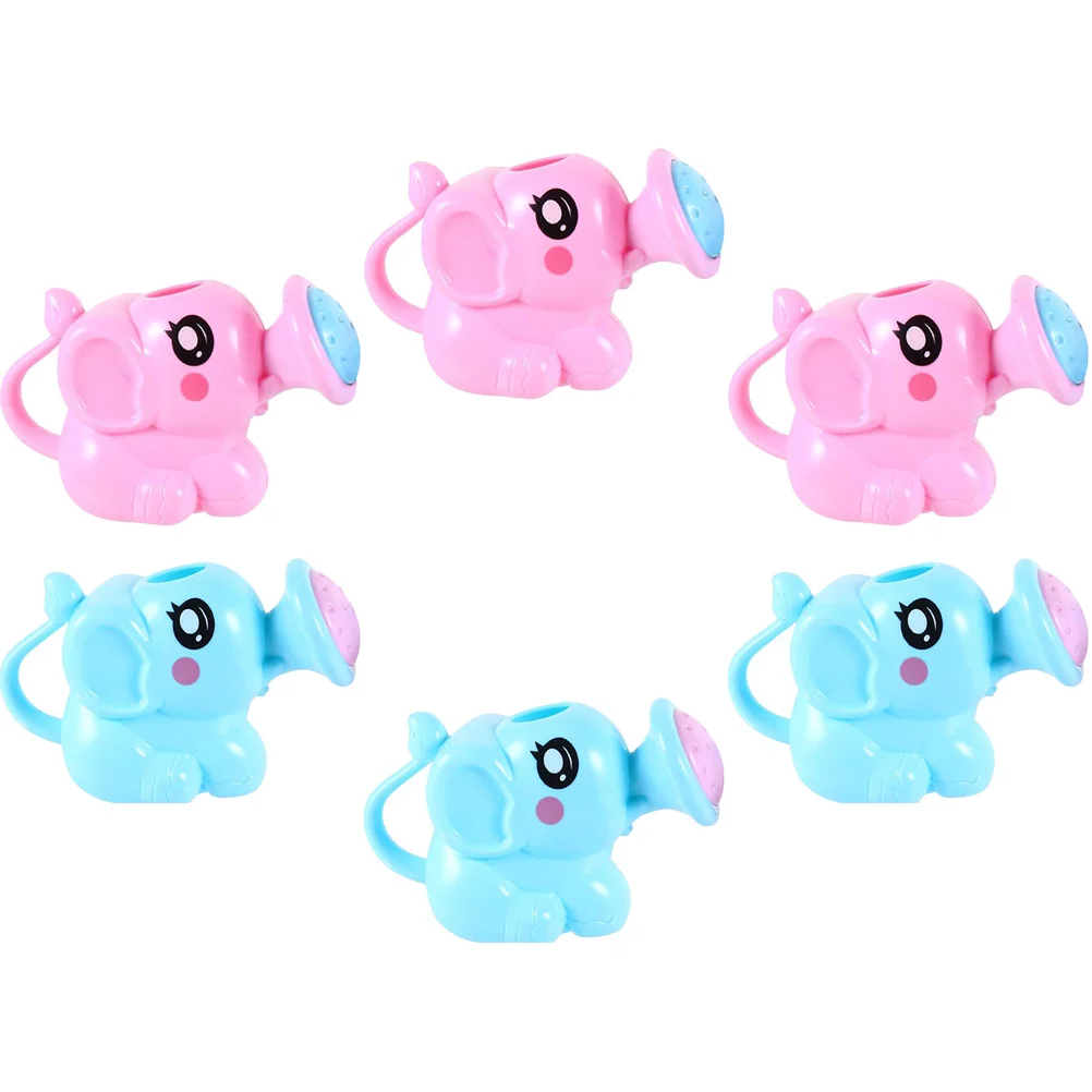 

6 Pcs Baby Elephant Shower Bath Toy Small Toys for Toddler Boys Watering Cans Cute Toddlers Abs