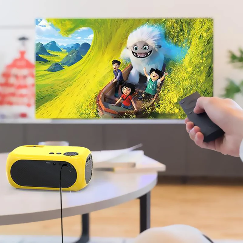 

Powerful Mini Portable Video Projector High Brightness Support 1080P HDMI Home Theater Beamer Outdoor Proyector Children's Gift