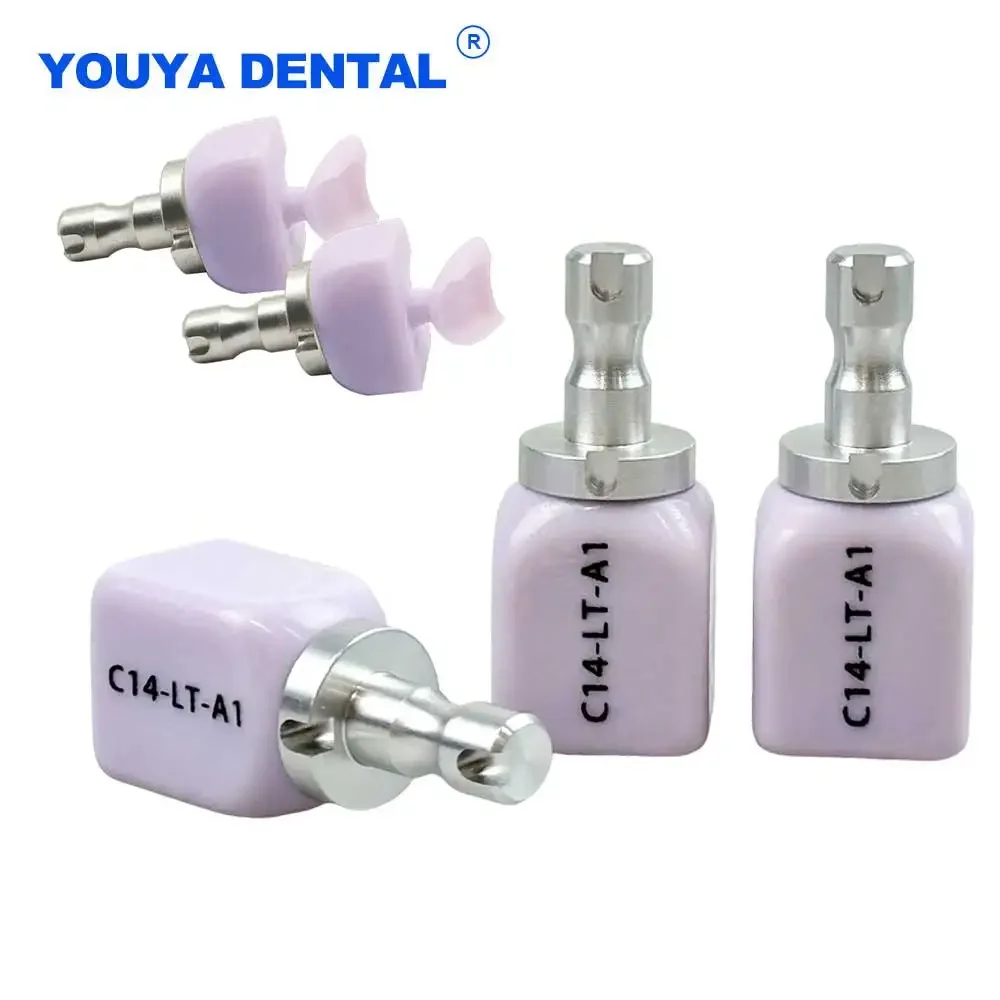 

Ceramic Blocks C14 Glass HT/LT Lithium Disilicate Glass Ceramic for CAD CAM Sirona Cerec Veneer Dentist Material 5pcs/Box