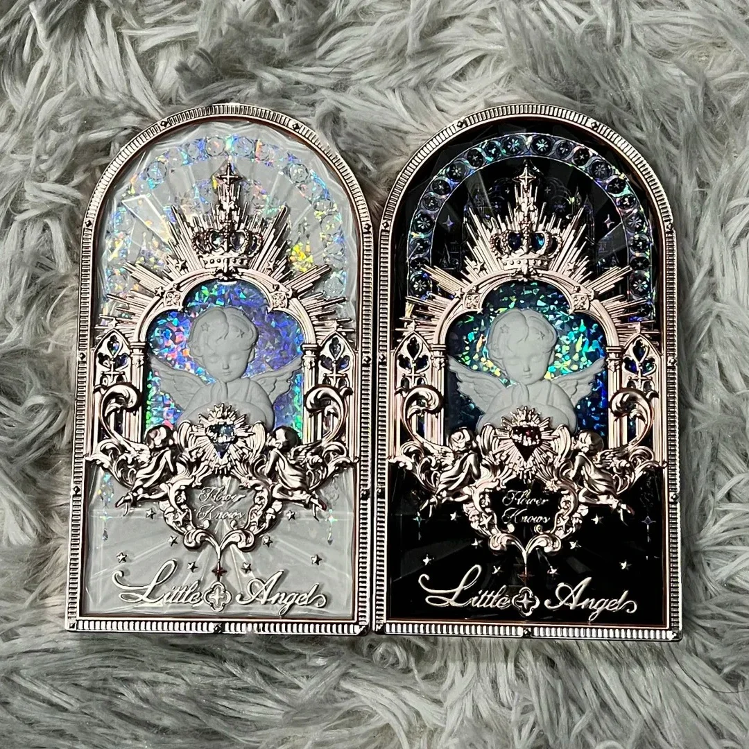 Flower Knows Paleta de Sombras Little Angel 9 Cores Fosco Brilhante com Glitter Longa Duração Alta Pigmentação Vegano Livre de Crueldade Maquiagem