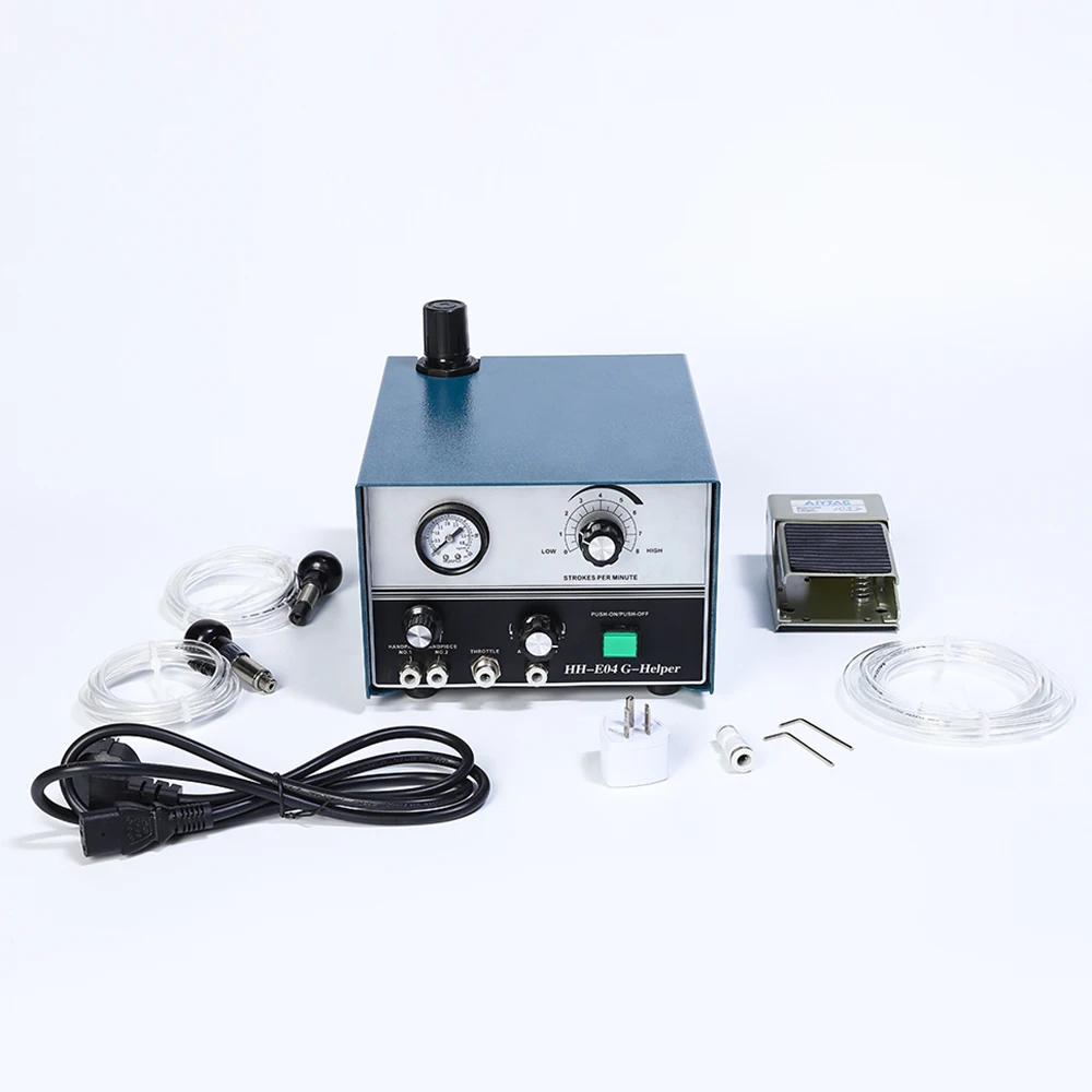 HH-E04 High Quality Graver Helper Pneumatic engraving machine with Two Handpieces Jewelry Tools & Equipment