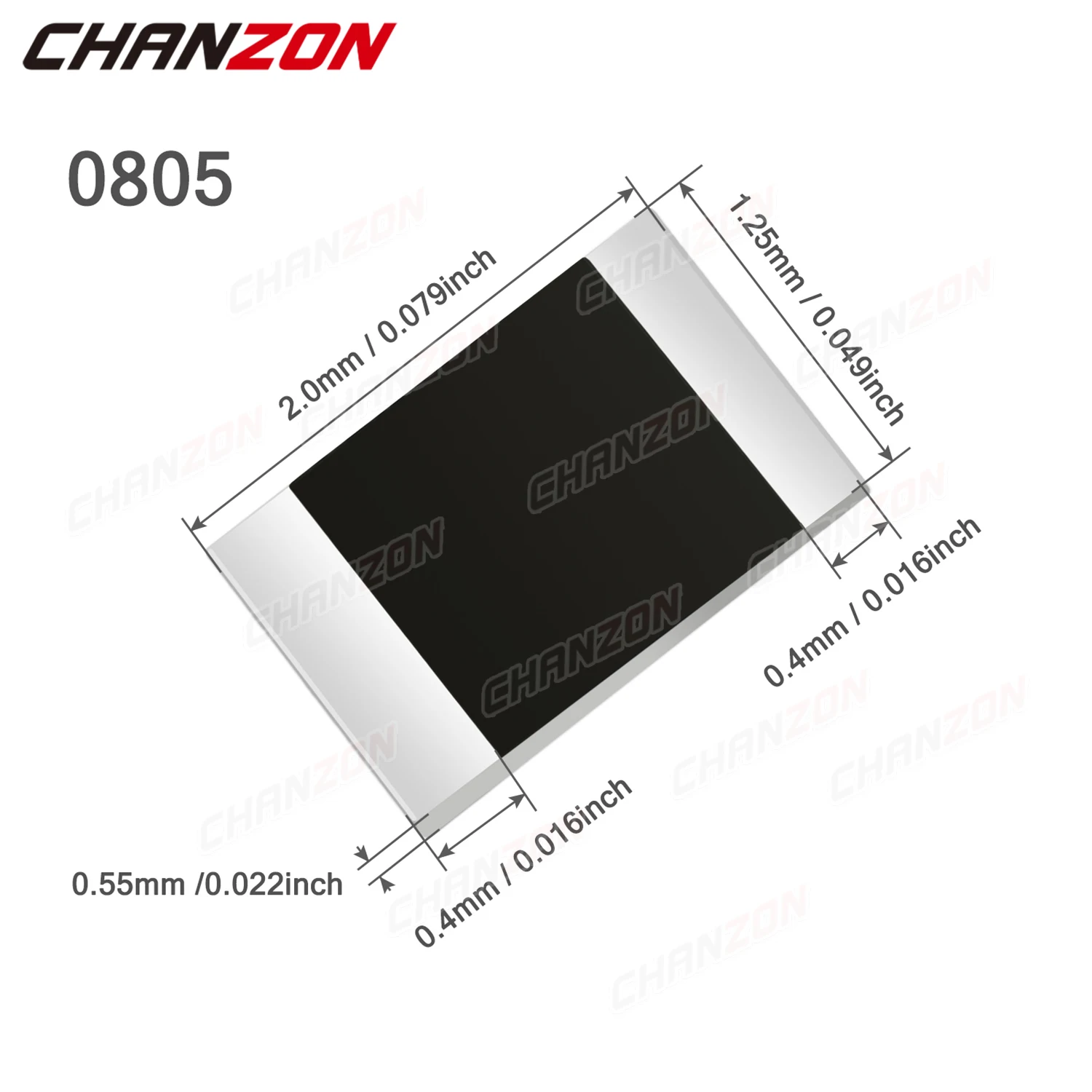 100Pcs/Lot 0805 1% High Precision SMD Resistor 0ohm 330 470 1K 39K 43K 47K 56K 62K 68K 75K 82K Ohm 1/8W Surface Mount Resistance