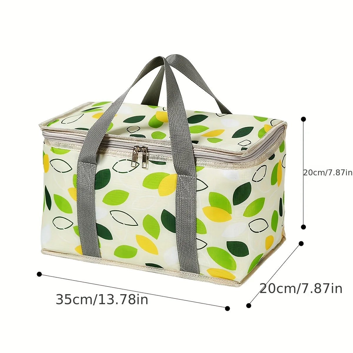 Outdoor portable thickened Insulated handbagstudent spring outing travel camping large capacity checkered picnic bag