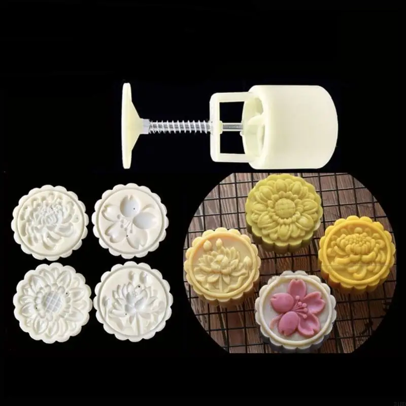 Plastic Mooncake Moulds Mung Bean Cake Molds Plastic DIY Mooncake Tools