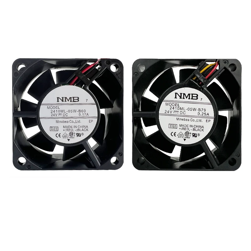 6cm 6025 DC 24V Axial Flow Fan 606025mm 2410ML-05W-B79  2410ML-05W-B60 Industrial Cooling Fan