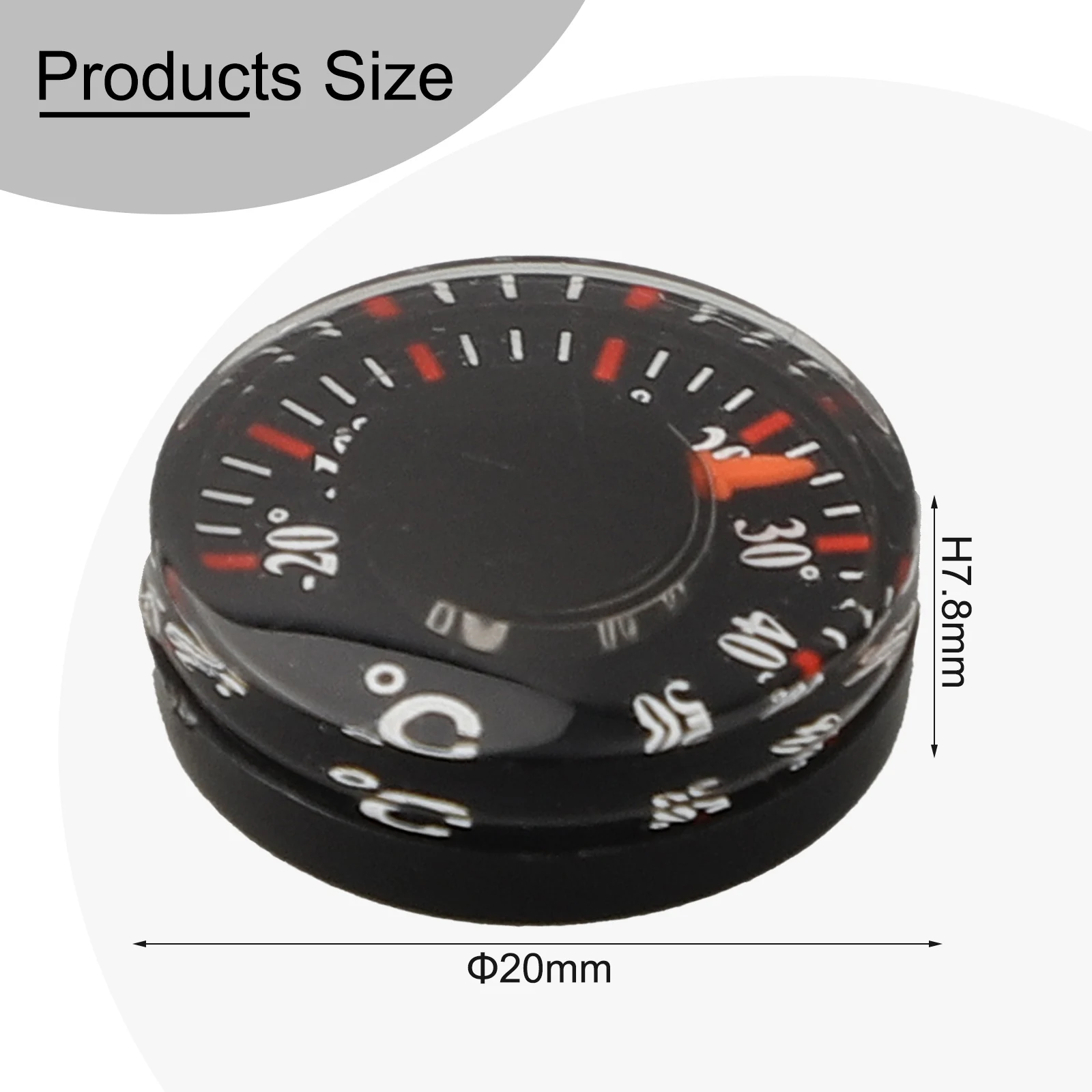 Casement Thermometer High Precision Thermometer Plastic Material Graduated Disc Measurement Indoor And Outdoor Use