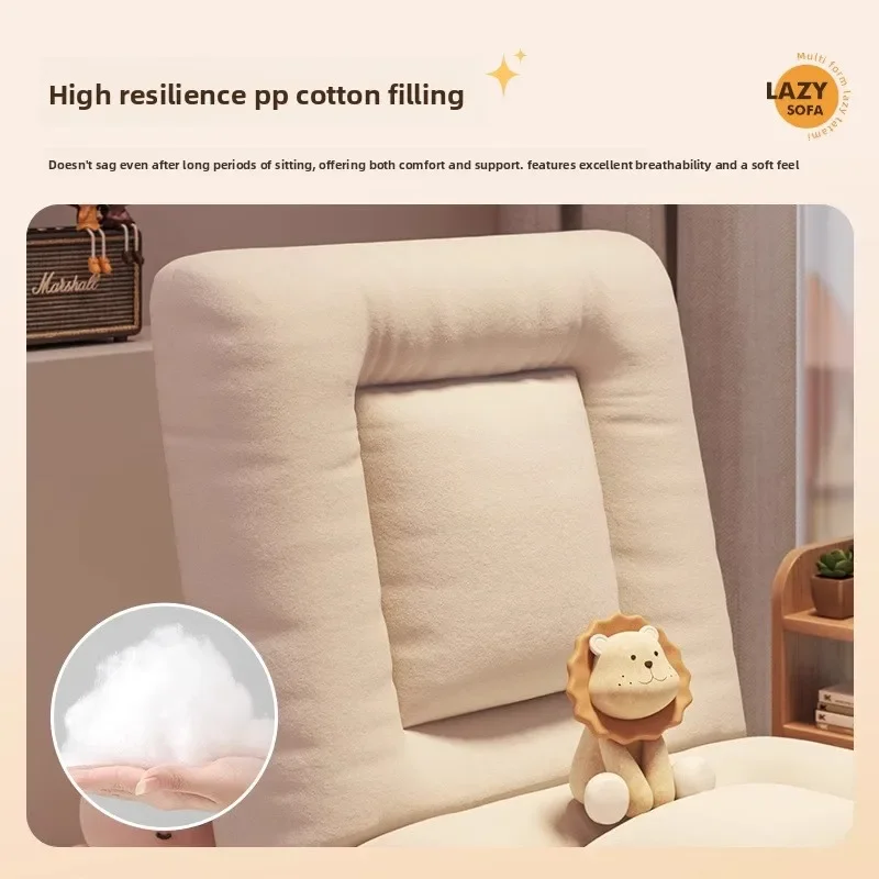 Sofá perezoso, asiento de tatami, sofá pequeño individual plegable, balcón, ventanal, silla trasera reclinable