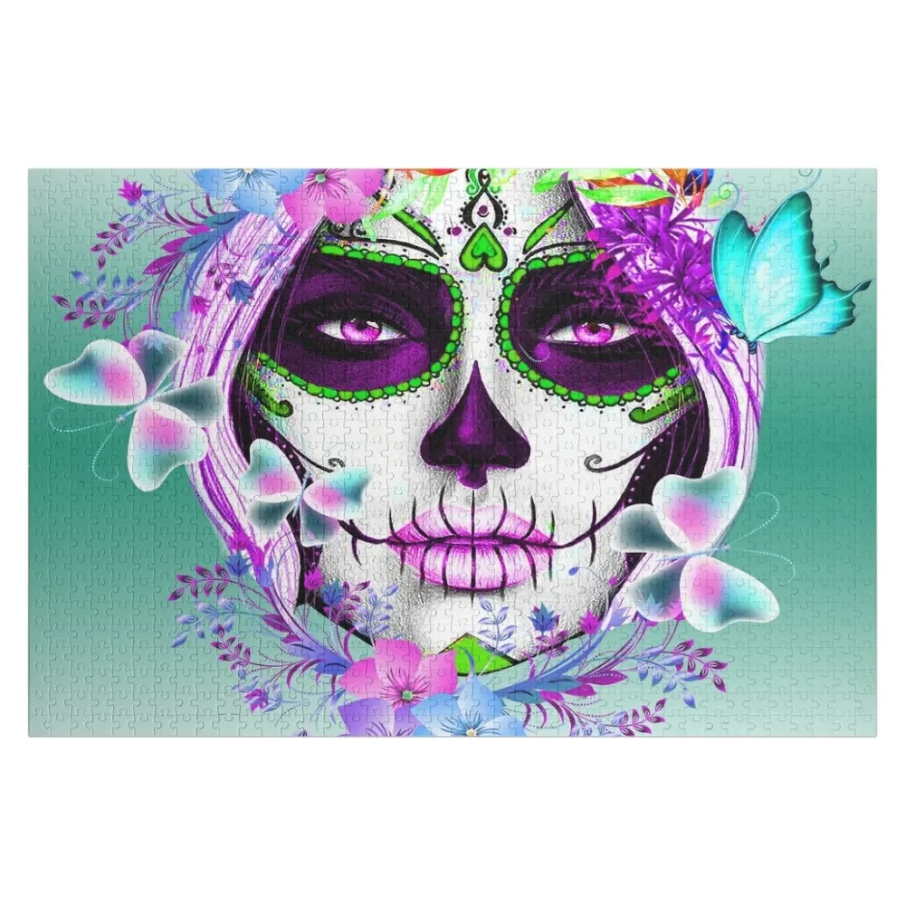 

Catrina, Mexican Sugar Skull Girl Jigsaw Puzzle Personalized Child Gift Personalized Baby Toy Custom Kids Toy Puzzle