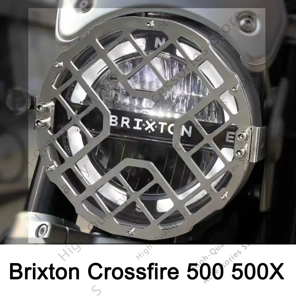 

For Brixton Crossfire 500 500X Motorcycle Mesh Headlight Protector Holder Metal Grill Cover Guard Fit Crossfire 500 500X