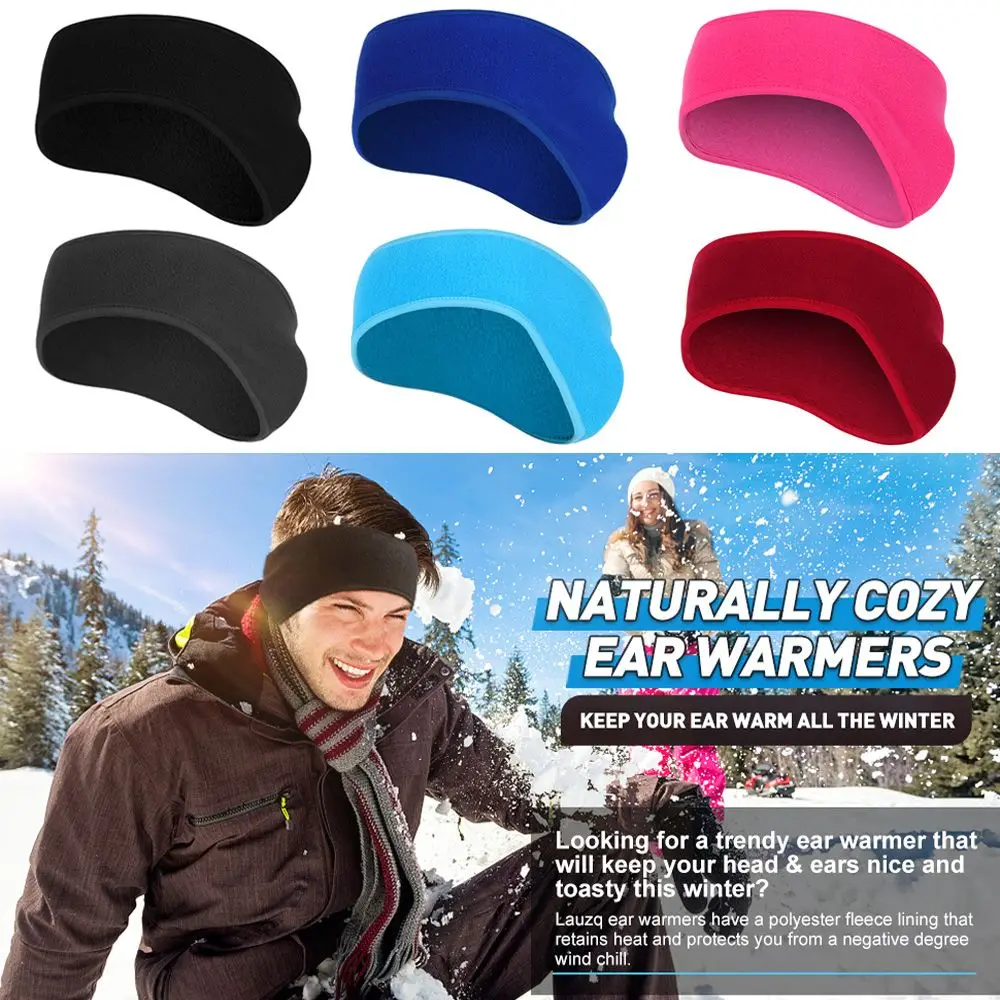 1Pcs Headscarf Fleece Ear Cover Women Girls Ear Muffs Headband Ear Warmer Winter Sweatband Running Headband