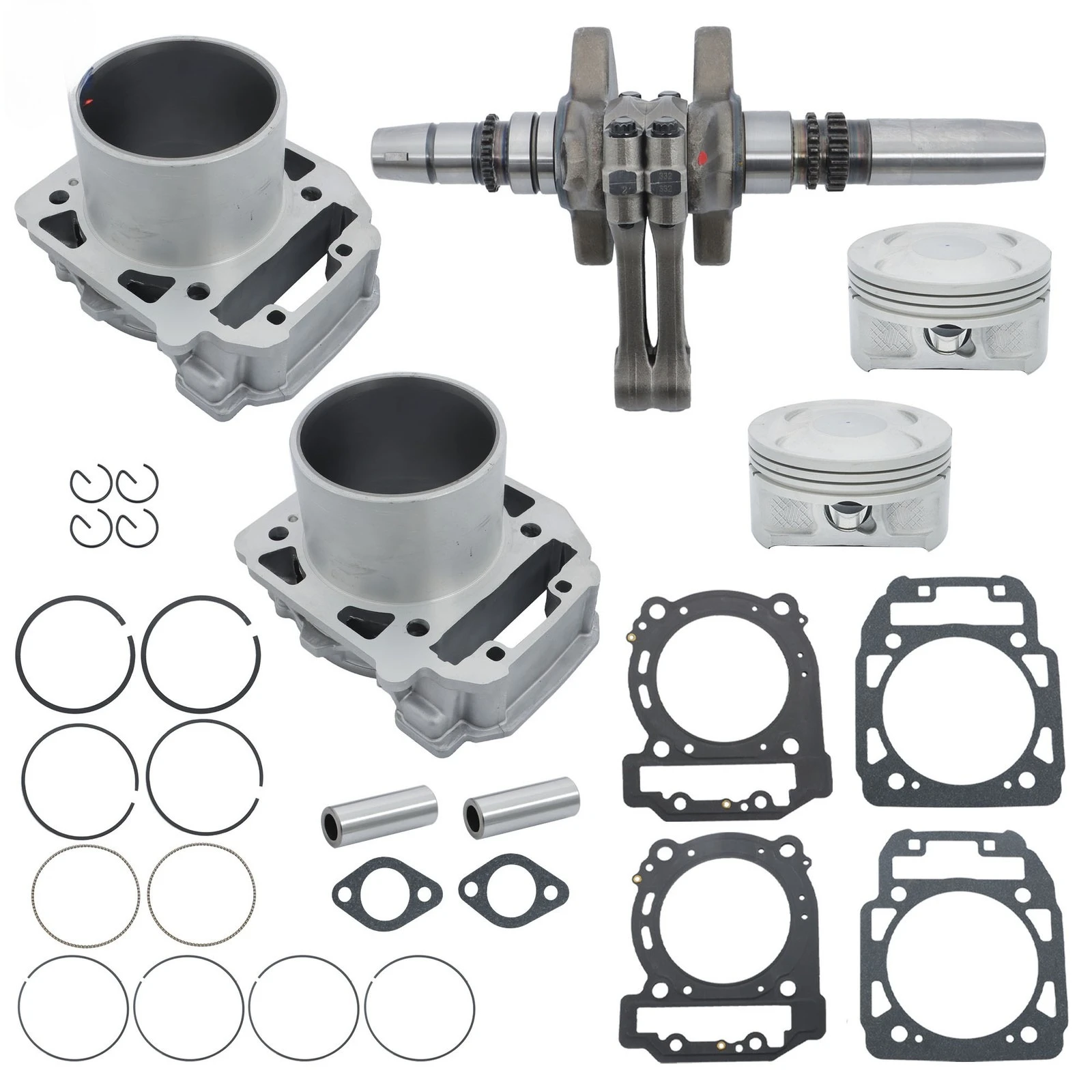 Crankshaft Cylinder Piston Gasket Kit for Can-am Bombardier Outlander 800 Commander 800 800R Defender HD8 Renegade 800 420413430