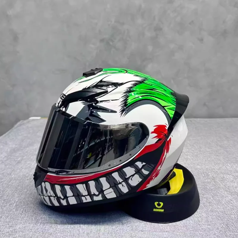 

Суперударопрочный полнолицевой мотоциклетный шлем с усовершенствованной подкладкой из EPS, быстросъемная пряжка для пригородных мотоциклистов