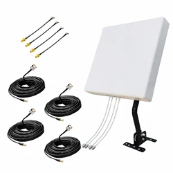Outdoor Directional MIMO 4x4 Panel Antennas Kit for 4G LTE & 5G Cellular Hotspots Routers,T-Mobile,Verizon,AT&T,N71,600-6000mhz
