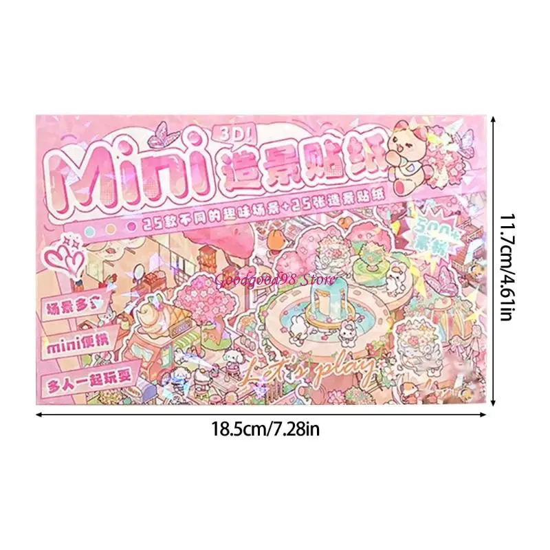 Fun Scene Miniature Scene Cabin Sceon Starther para Scrapbooking Journal