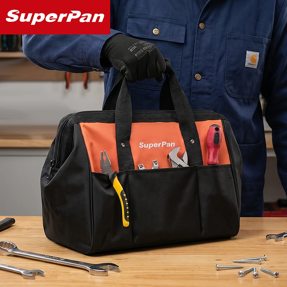 SuperPan 20V Cordless Brushless DCD805 electric drill & DCF850 Impact Driver Combo Kit with 15.5" Tool Bag Bare Tool view 4