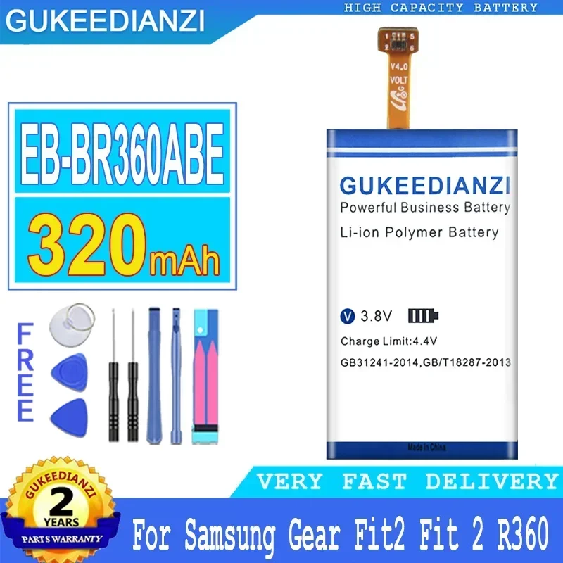 

High Capacity EB-BR360ABE EB-BR365ABE 320mAh Battery For Samsung Gear Fit2 Fit 2 R360 Fit2 Pro Fitness SM-R365 R365 Batteries