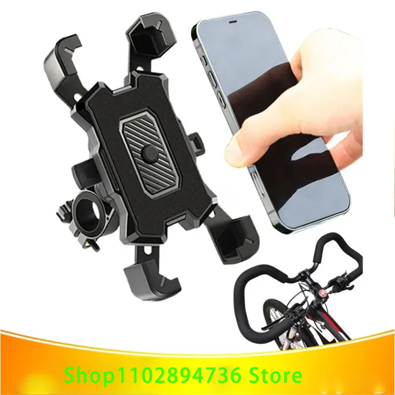 

Bike Phone Holder Bicycle Mobile Cellphone Holder Easy Open Motorcycle Support Mount For iPhone Samsung Xiaomi Stand