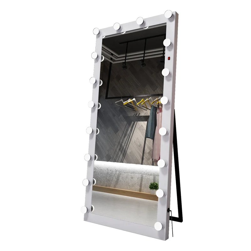 New Dressing Mirror, Lacquer With Bulbs, Clothing Store, Mirror, Floor Stand, Full Body Mirror, Studio Makeup Mirror