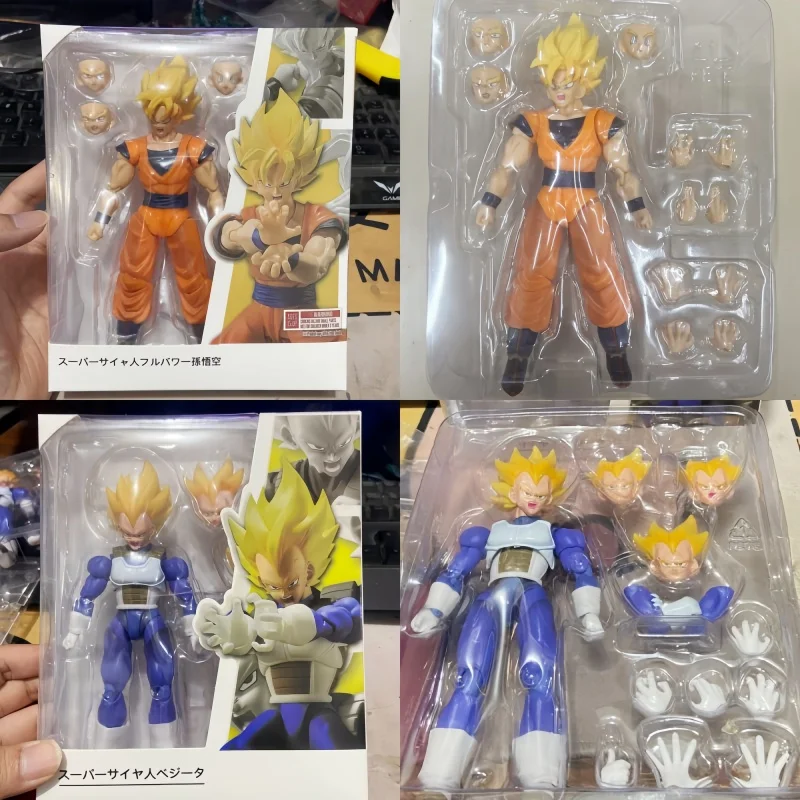 

Новые фигурки Dragon Ball Shf Son Goku, фигурка 14 см Shf Spirits, полная мощность, статуя из ПВХ, коллекция кукол, подарок на день рождения, игрушки
