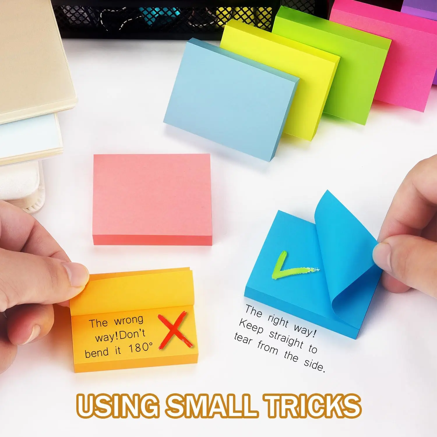 Imagem -03 - Brilhantes Sticky Notes Almofadas Self-stick Pequenas Notas Pegajosas Mini Notas Pegajosas Pequeno Pcs 15x2 Cores