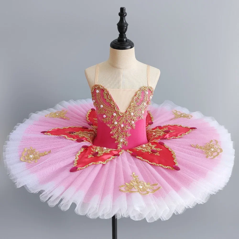 Tutu féerique de spectacle de princesse pour enfants, vêtements de Ballet, justaucorps pour filles, Costumes de scène, vêtements de danse d'été pour enfants