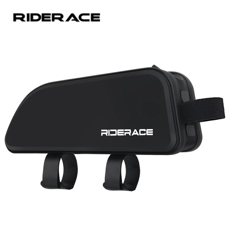 RIDERACE Bike Top Tube Bag Portable TPU Rainproof Bicycle Handlebar Front Bag Road Cycling Accessories Waterproof MTB Gravel
