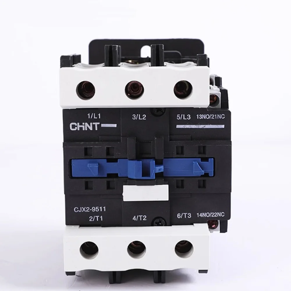 Original Electric Contact NO NC CJX2-4011/5011/6511/8011/9511 50A Chint Contactor Coil 24V 36V 110V 220V 380V AC Voltage Protect