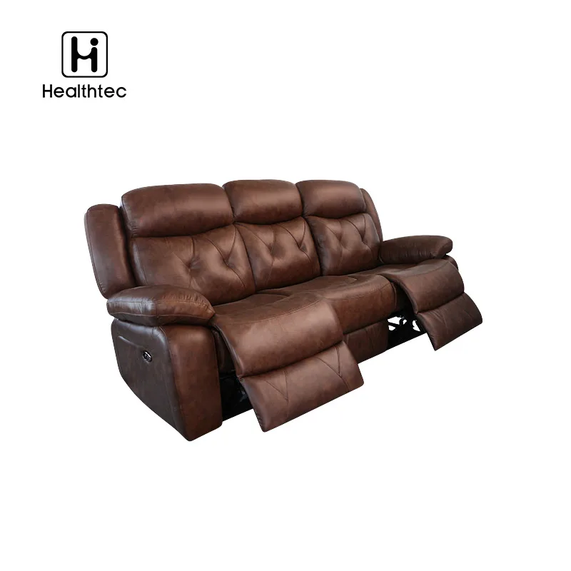 เก้าอี้เอน3ที่นั่งแบบทันสมัยชุดโซฟาอเนกประสงค์ sofa recliner หนังไฟฟ้าสำหรับห้องนั่งเล่นเฟอร์นิเจอร์