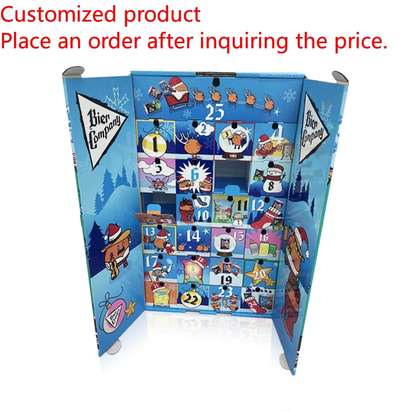 

2025Manufacturing Custom Beer Advent Calendar Box 24 Day Wholesale Paper Cardboard Beer Box Packaging