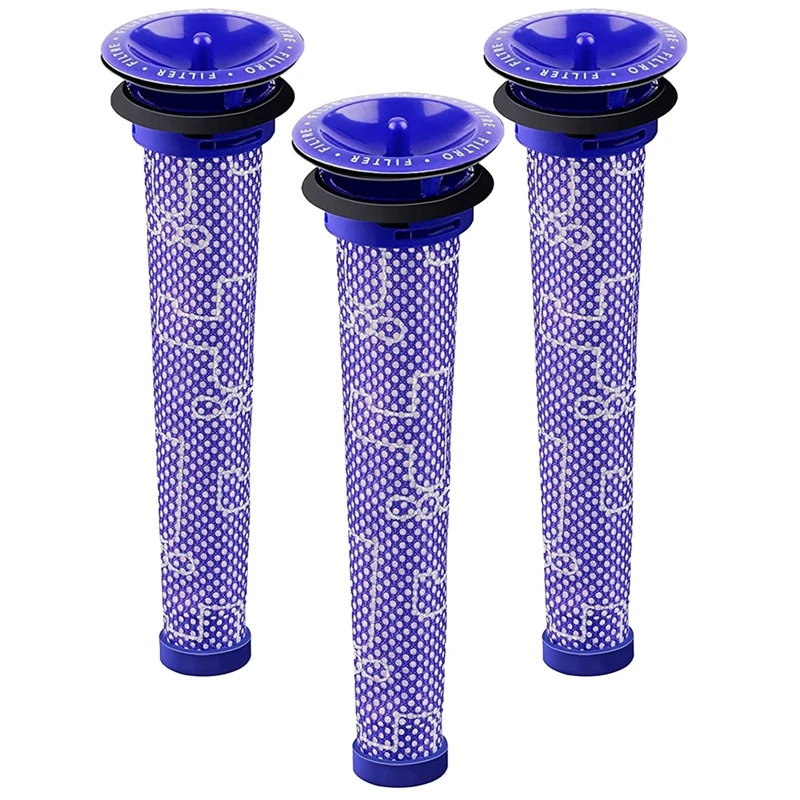 3Pack Replacement Pre Filters For Dyson - Vacuum Filter For Dyson V6 V7 V8 DC59 DC58 Replaces Part 965661-01